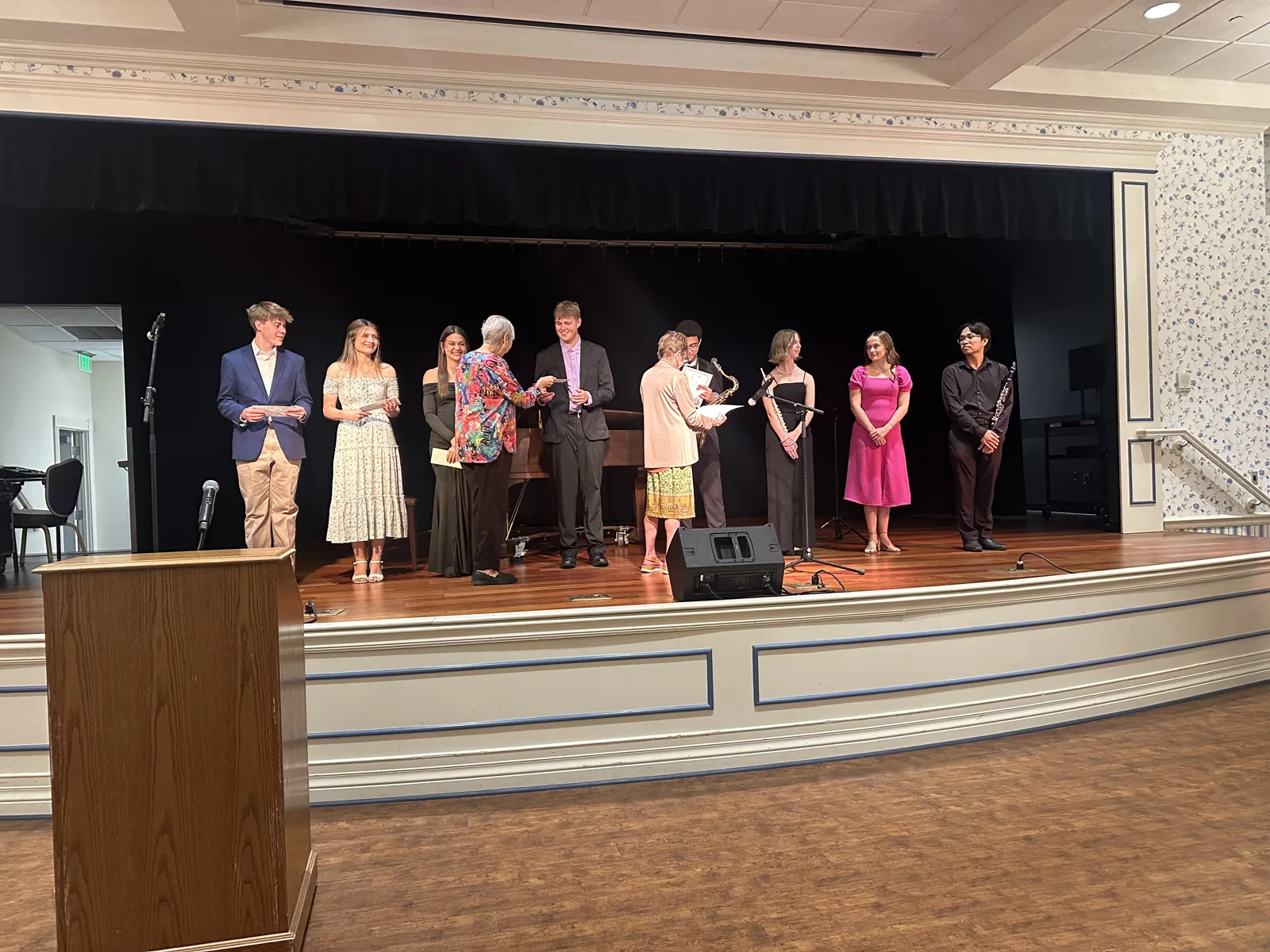 Recipients and presenters at the 2026 Harold S. Schwartz Music Scholarship ceremony